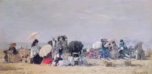 Strandszene, Trouville, 1873